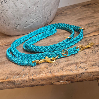 Paracord Flechtleine "Aquamarine"