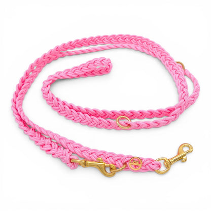 Paracord Flechtleine "Rosa"