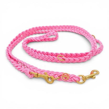 Paracord Flechtleine "Rosa"
