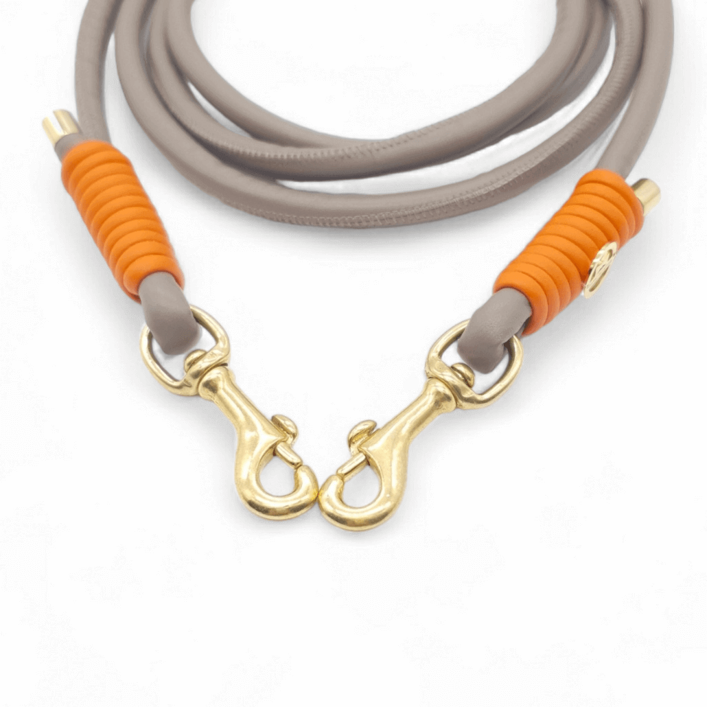 Leine Taupe-Orange
