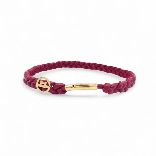 Markenhalsband Dunkelrot
