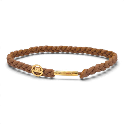 Markenhalsband Cognac