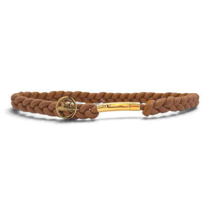 Markenhalsband Cognac