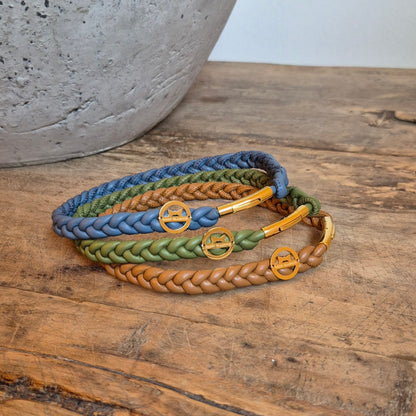 Markenhalsband Cognac