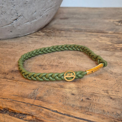 Markenhalsband Dusty Olive