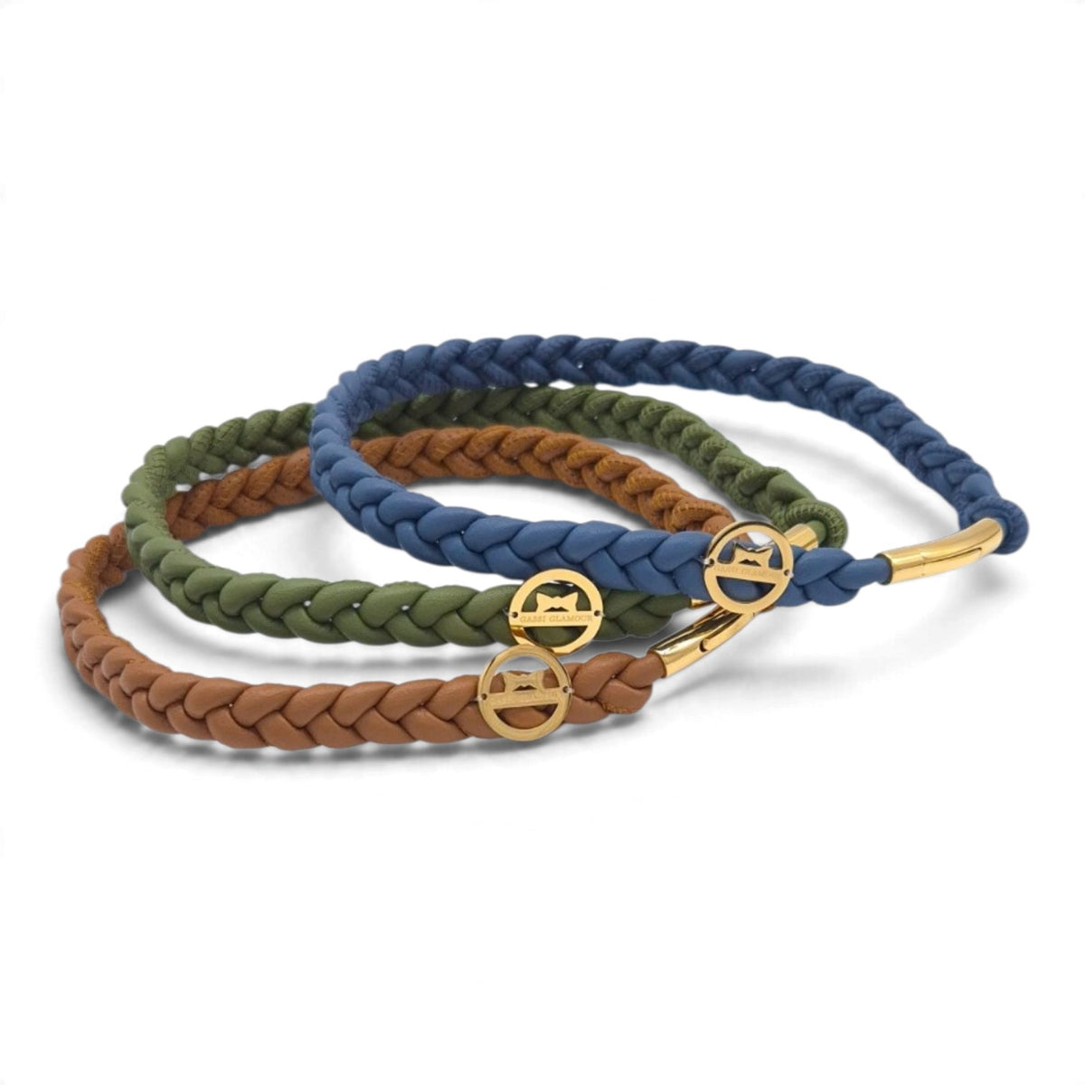Markenhalsband Taubenblau