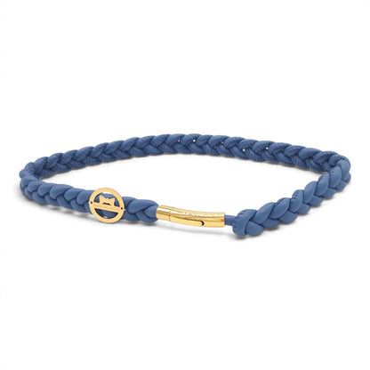 Markenhalsband Taubenblau