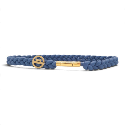 Markenhalsband Taubenblau
