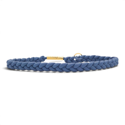 Markenhalsband Taubenblau