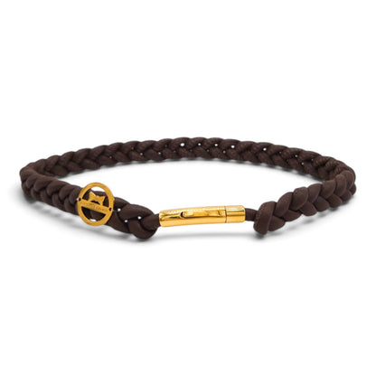 Markenhalsband Schokobraun