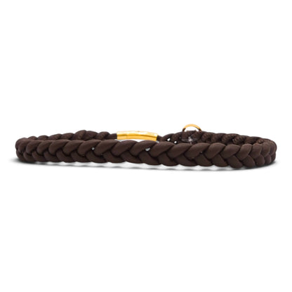 Markenhalsband Schokobraun