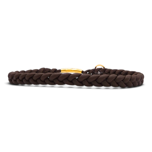 Markenhalsband Schokobraun