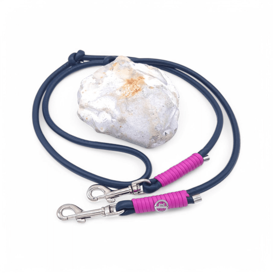 Lederleine Navy/Candy (Sofortkauf)