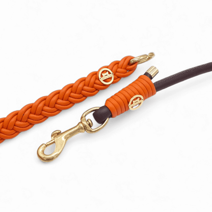 Leine Schokobraun-Orange
