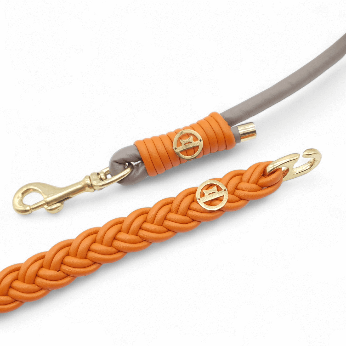 Leine Taupe-Orange