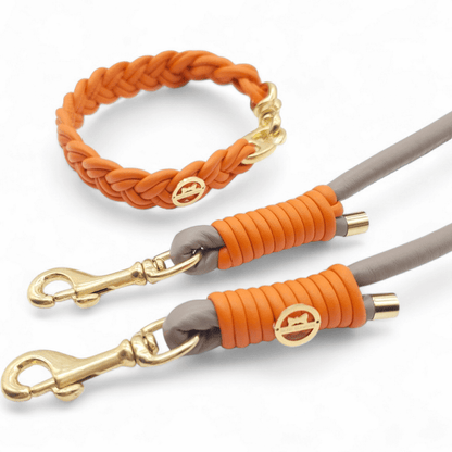 Leine Taupe-Orange