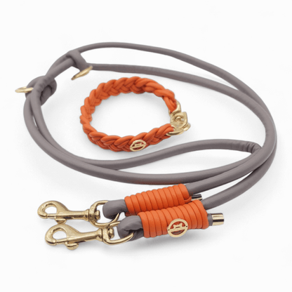 Leine Taupe-Orange