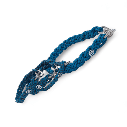 Flechthalsband "Capriblau" (Sofortkäufe)