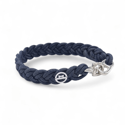 Flechthalsband "Jeans Denim" (Sofortkauf)