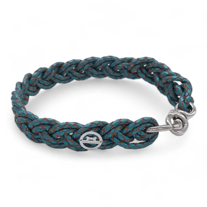 Flechthalsband "Aquamarine Metallic" 36 cm Halsumfang (Sofortkauf)