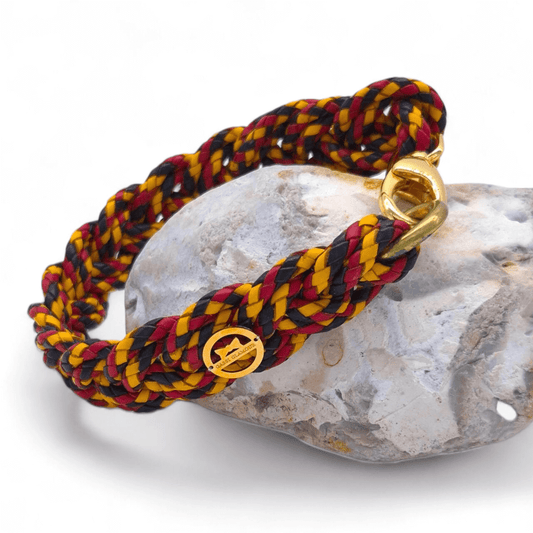 Schmuckhalsband "Schwarz-Rot-Gold" 33 cm Halsumfang (Sofortkauf)