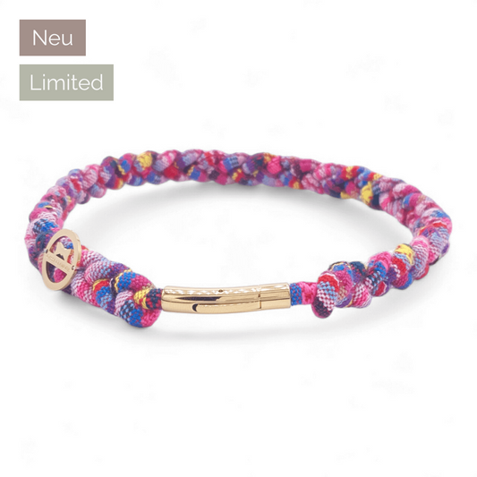 Markenhalsband Pink-Ethno