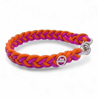 Flechthalsband Candy-Orange
