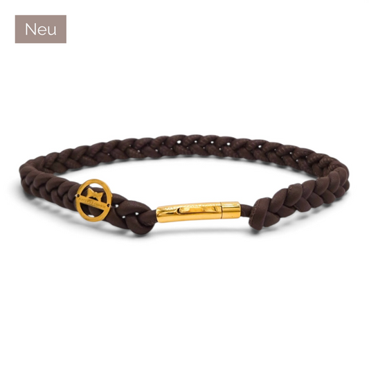 Markenhalsband Schokobraun