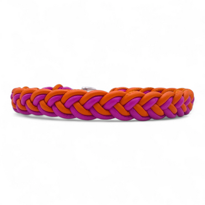 Flechthalsband Candy-Orange
