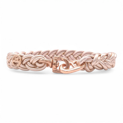 Flechthalsband Metallic Roségold
