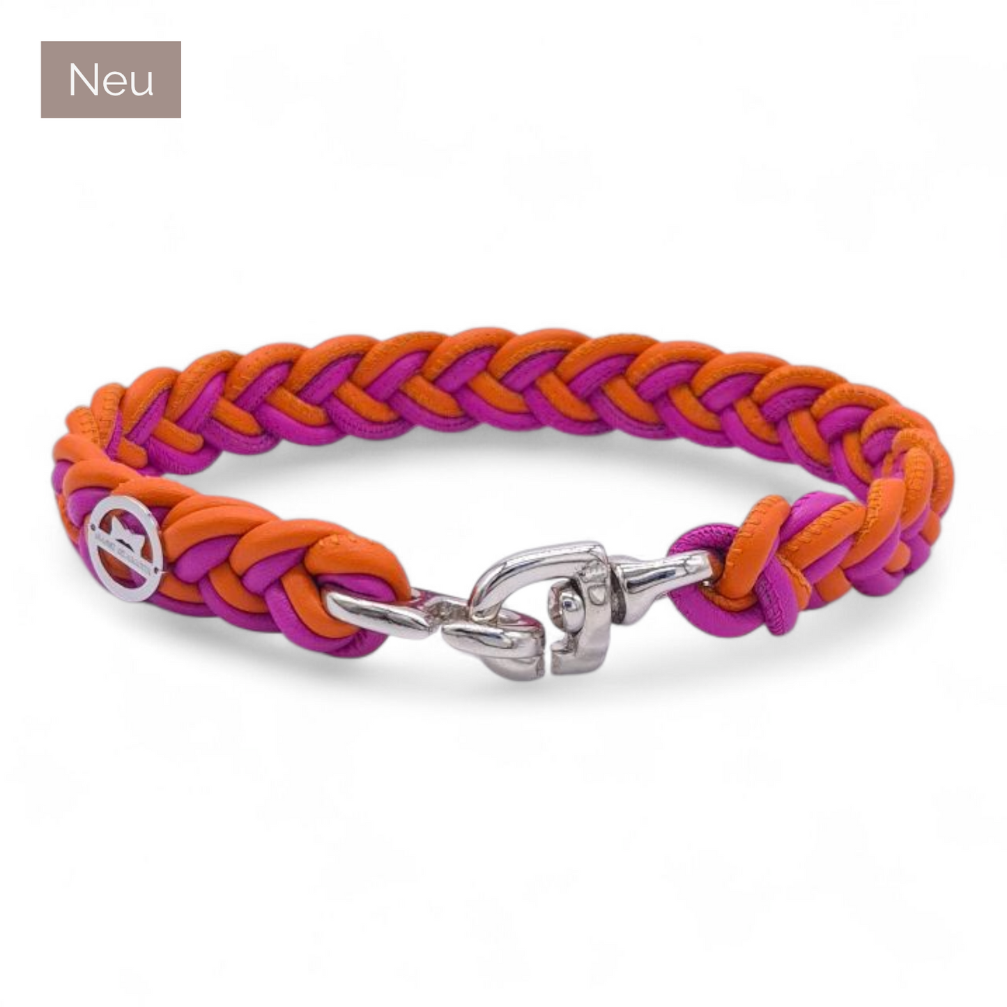Flechthalsband Candy-Orange